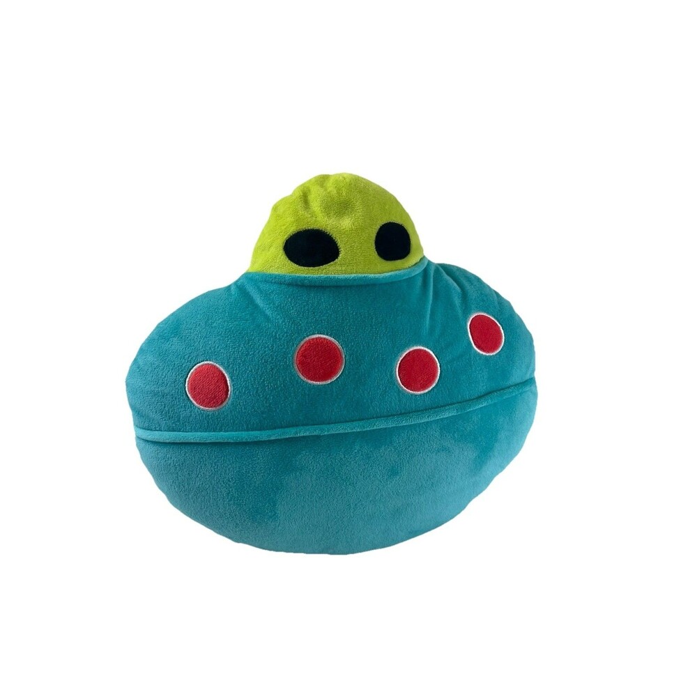 Target Bullseye UFO Alien Throw Pillow 2024 Decorative Stuffed Plush 13.5”